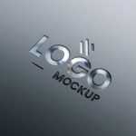 Photorealistic Glass Cutting 3D Logo Mockup - Download Grátis Photorealistic Glass Cutting 3D Logo Mockup