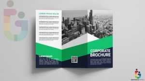 Photorealistic Trifold Business Brochure Template