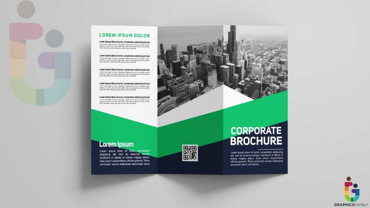 Photorealistic Trifold Business Brochure Template