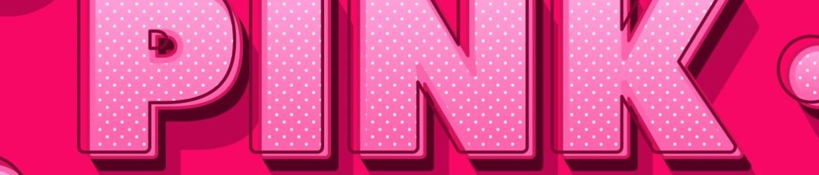 Pink Polka Dot Text Effect