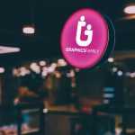 Pink Signage Logo Mockup
