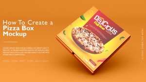 Pizza Box PSD Mockup