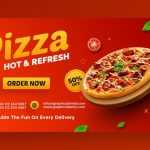 Pizza Restaurant Social Media Banner