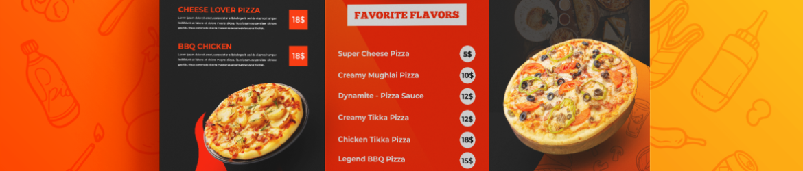 Pizza Restaurant TriFold Design
