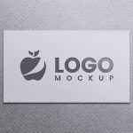 Plate Engraved Logo Mockup
