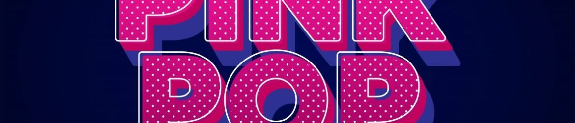 Polka-dot Striped Pink Text Effect