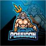 Poseidon Legend Mascot Logo