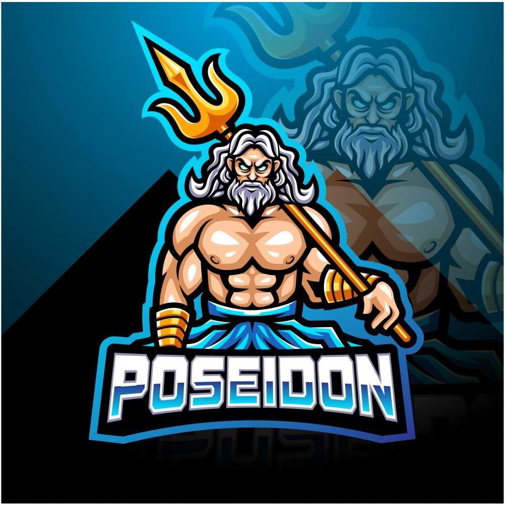 Poseidon Legend Mascot Logo