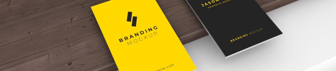 Premium business card design mockup