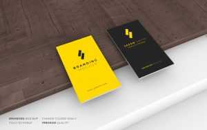 Premium business card design mockup