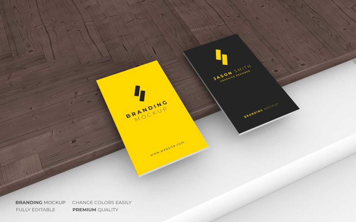 Premium business card design mockup