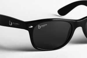 Premium Glasses Company Logo Mockup