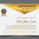 Premium golden white certificate template design