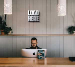 Private Room Logo Mockup