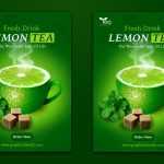 Professional Advertising Poster Design for Tea Product