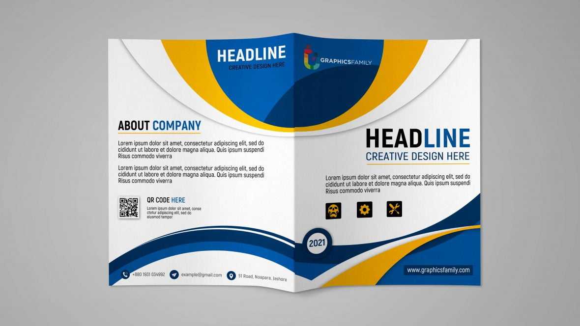 Professional Bifold Brochure Design Template
