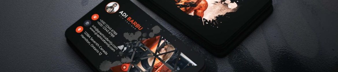 Professional business card for a fitness gym business owner