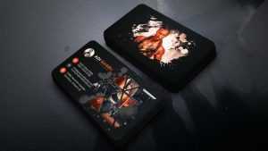 Professional business card for a fitness gym business owner