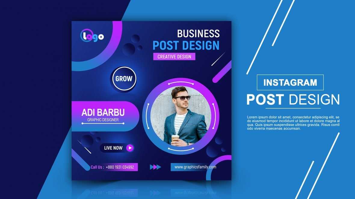 Professional Business Instagram Post Design Psd