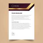 Professional business letterhead template design