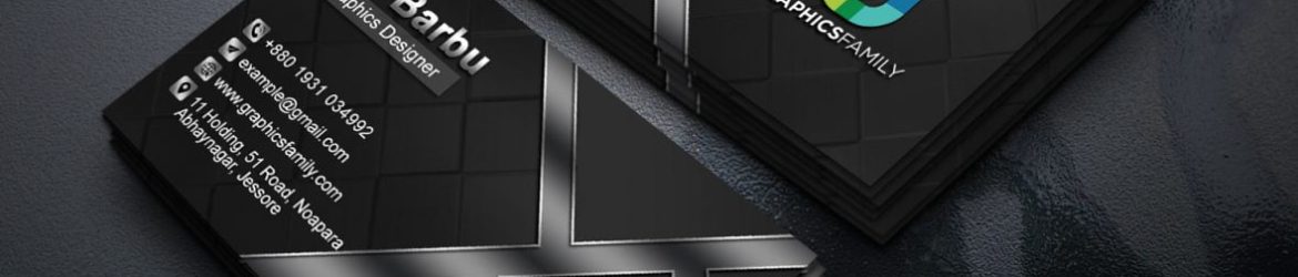 Professional Dark Business Card Design Professional Dark Business Card Design