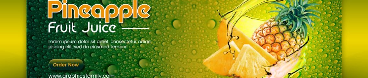 Professional Fruit Juice Banner Design