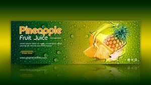 Professional Fruit Juice Banner Design