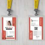 Professional Identification Card Template Design