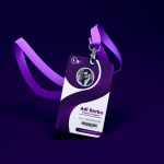Professional Purple Id Card Design