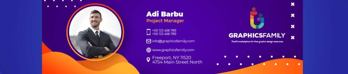 Project Manager Email Signature Design Template