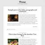 Prose Responsive - Template para Blogger Prose Responsive