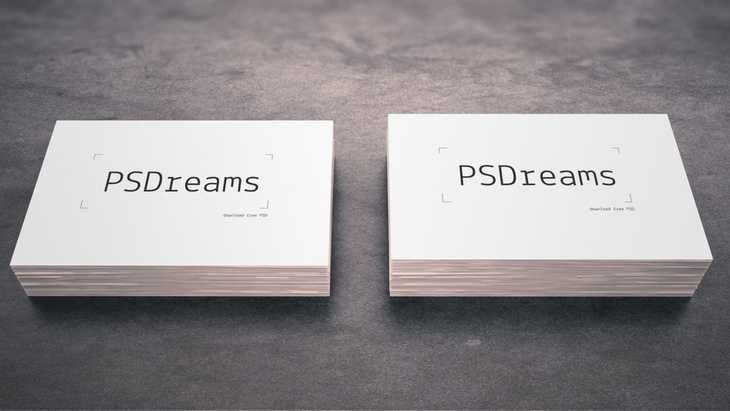 PSD Business Card Mockup