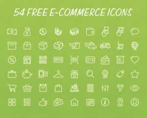 PSD e-commerce Icons Pack
