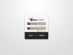 PSD Login Form