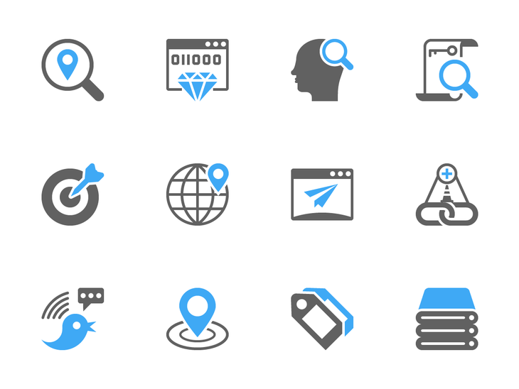 PSD SEO Glyph Icons