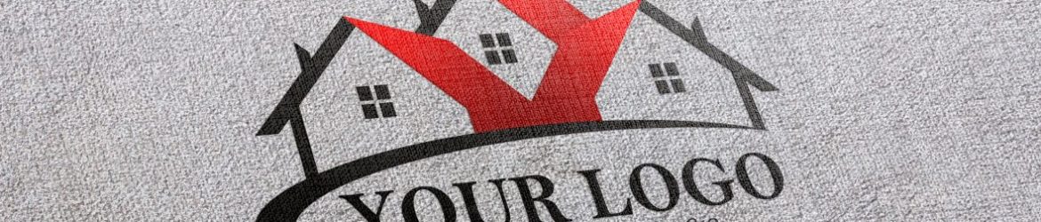 PSD white fabric mockup logo realistic