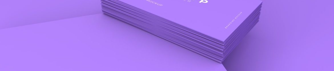 Purple Business Card Mockup Purple Business Card Mockup