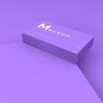 Purple Business Card Mockup - Download Grátis Purple Business Card Mockup