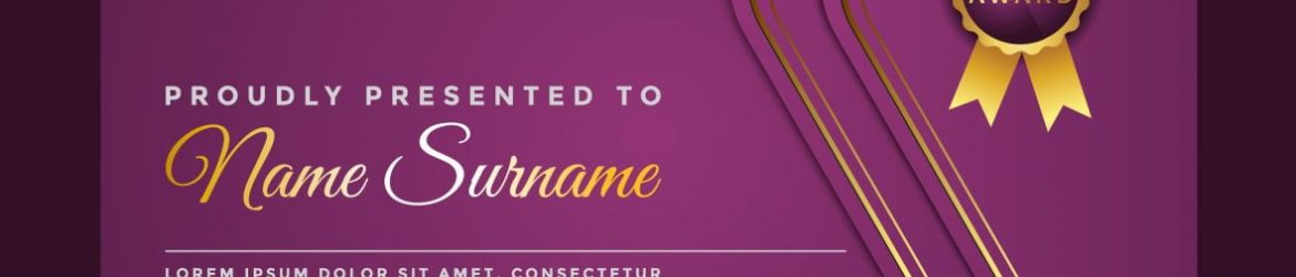 Purple Cool Diploma Template Purple Cool Diploma Template