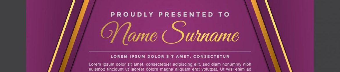 Purple Modern Certificate Design