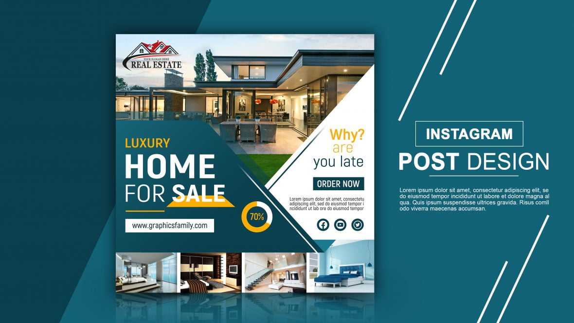 Real Estate Editable Instagram Design Template