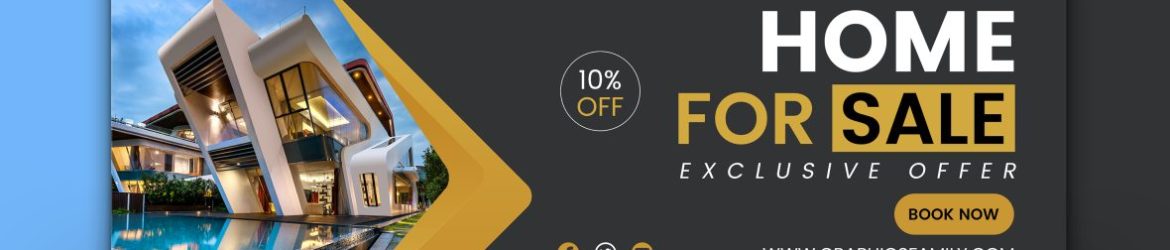 Real Estate Home For Sale Web Banner Design Real Estate Home For Sale Web Banner Design