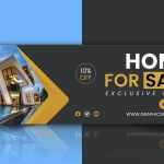 Real Estate Home For Sale Web Banner Design - Download Grátis Real Estate Home For Sale Web Banner Design