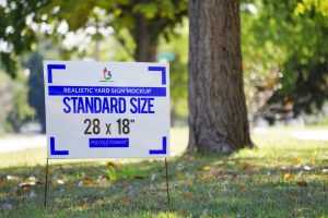 Real Estate Yard Sign Design Mockup