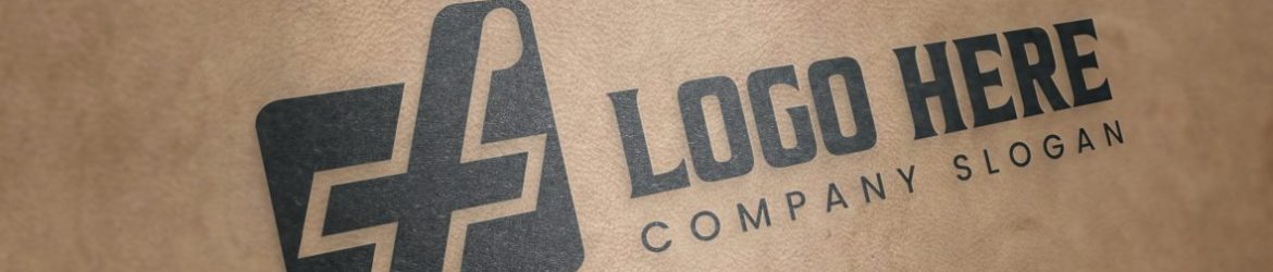 Real Paper Texture Logo Mockup Real Paper Texture Logo Mockup