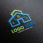 Realistic 3D Logo Mockup With Black Paper