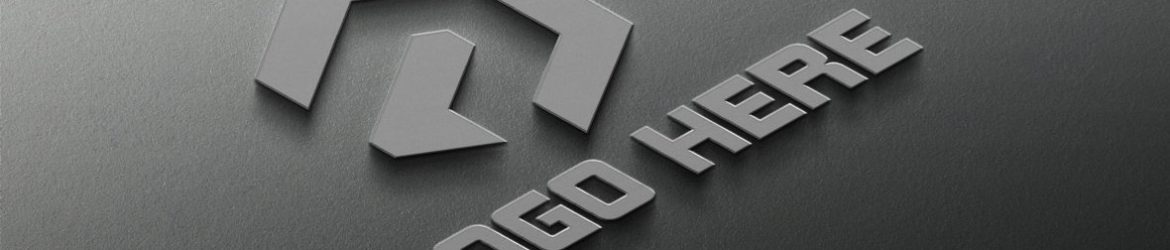Realistic 3D Metal Logo Mockup With Metallic Texture
