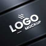 Realistic 3D Tech Logo Mockup - Download Grátis Realistic 3D Tech Logo Mockup