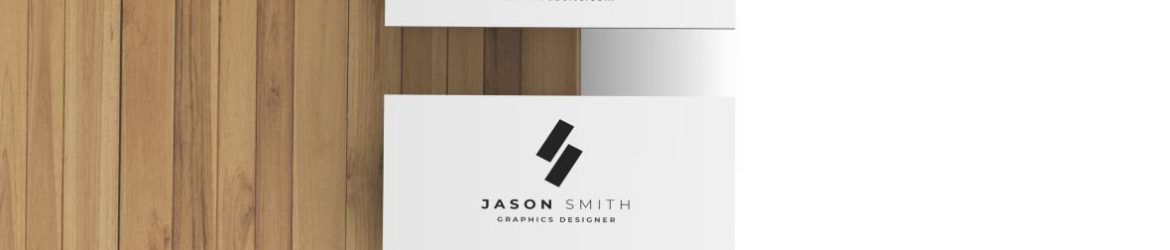 Realistic Business Card Mockup on Wood