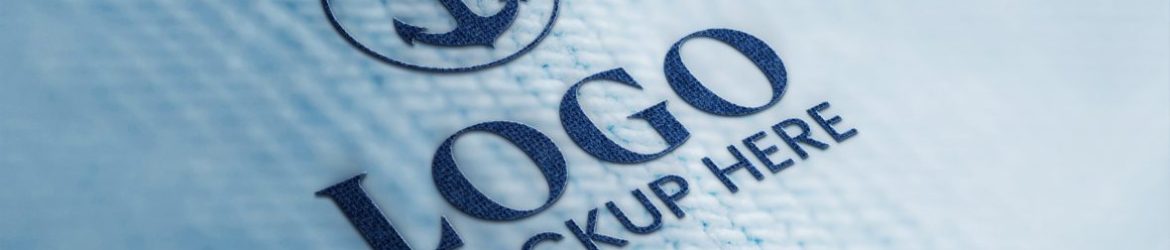 Realistic Logo Mockup on Fabric Texture